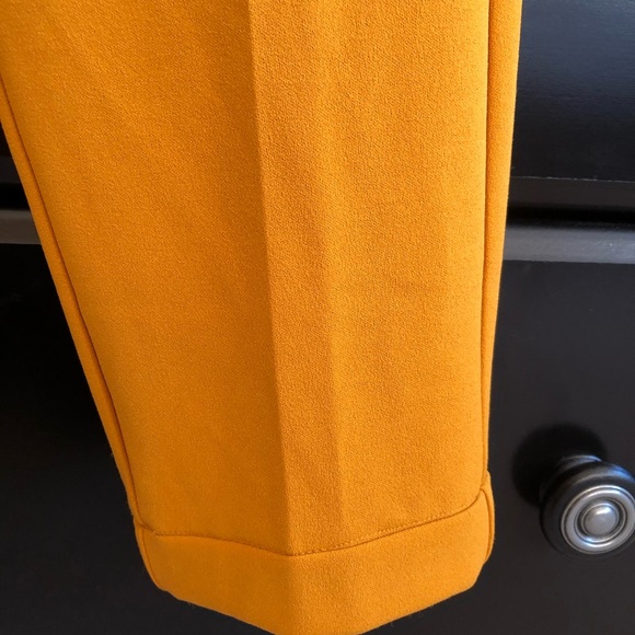 Mustard Yellow Comfortable Dress Pants - Picture 3 of 4